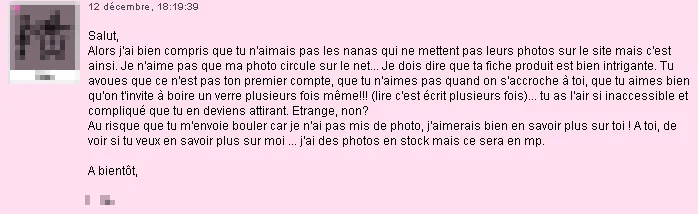 Mail reçu sur AdopteUnMec