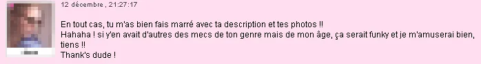 Mail reçu sur AdopteUnMec