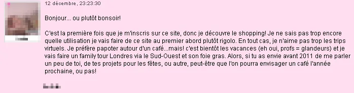 Mail reçu sur AdopteUnMec