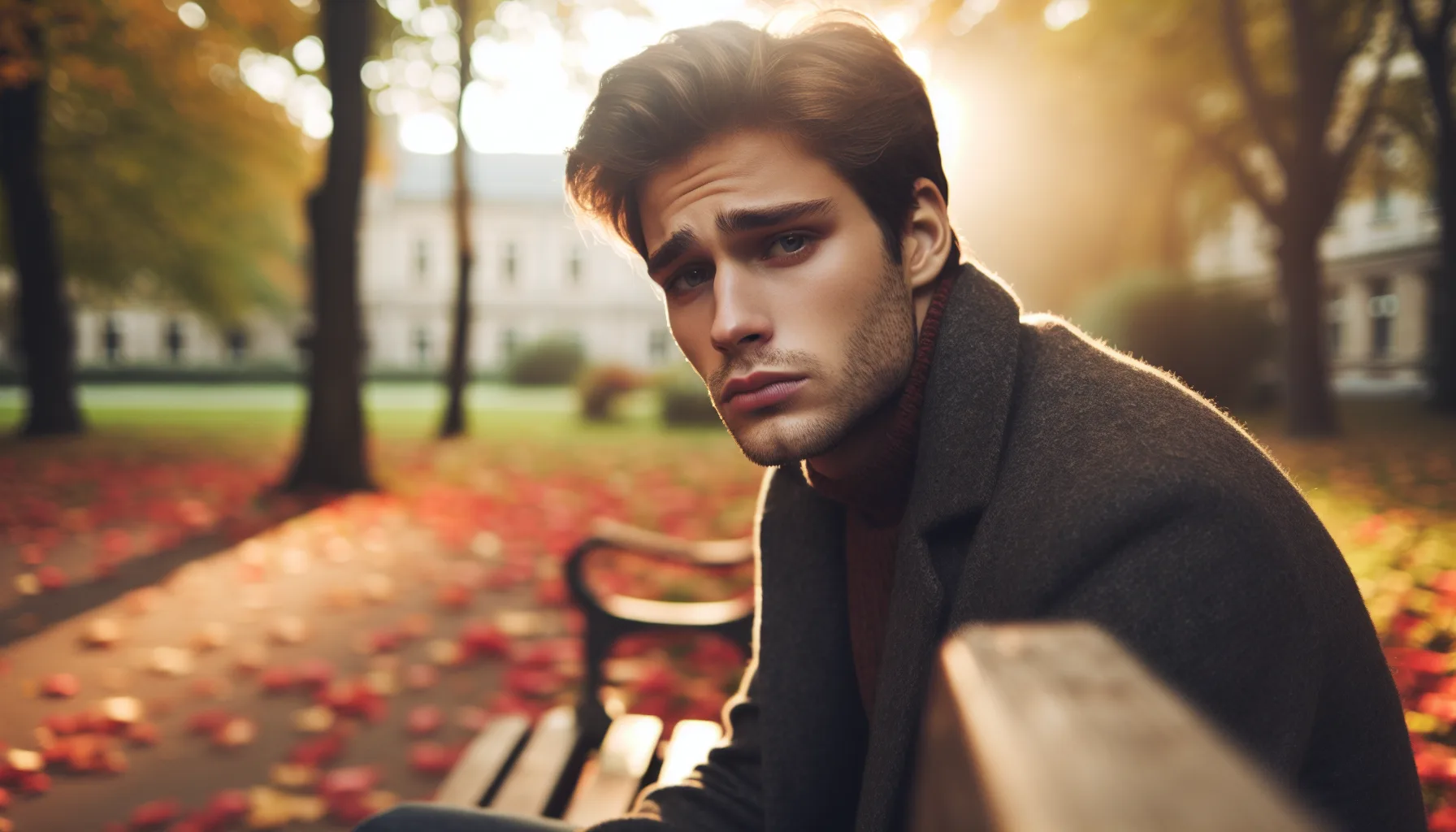 Homme pensif après un rejet