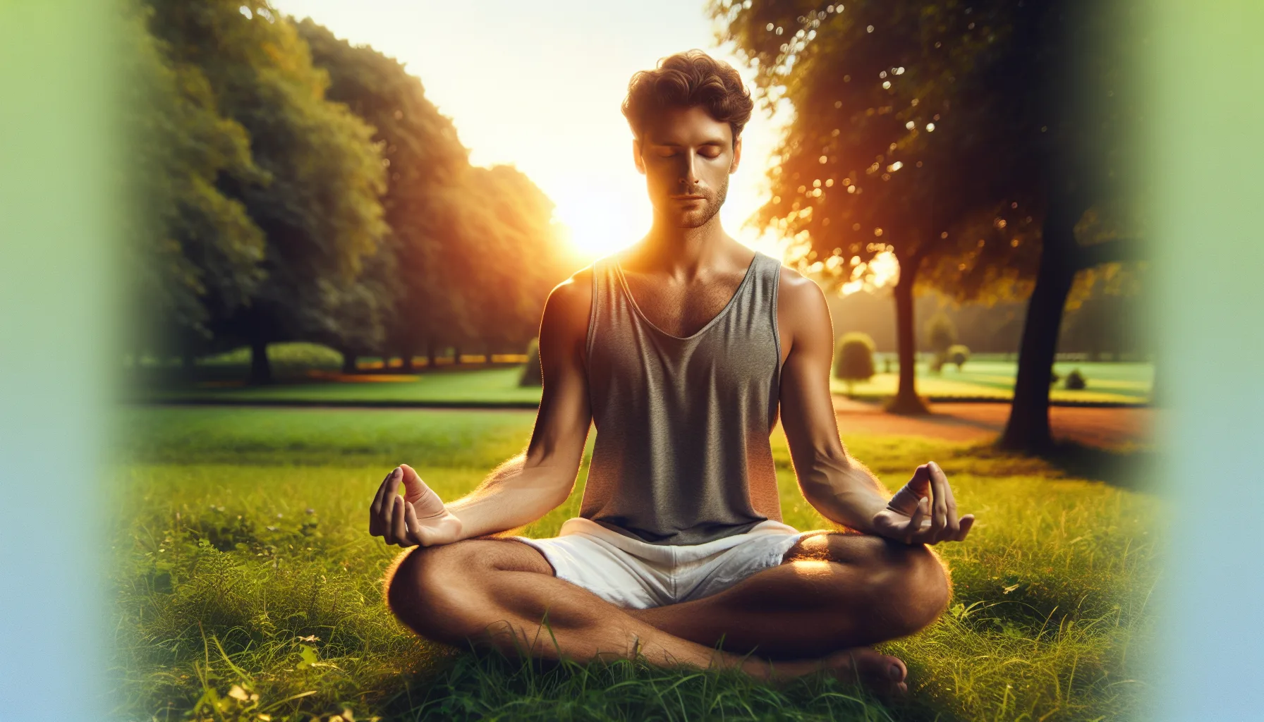 Personne méditant au lever du soleil face à la mer, incarnant la sérénité du moment présent